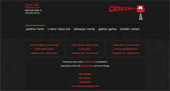 Desktop Screenshot of cinemas.ba