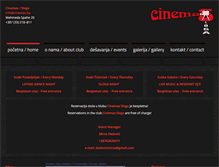 Tablet Screenshot of cinemas.ba