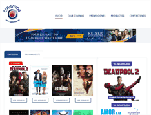 Tablet Screenshot of cinemas.com.ni